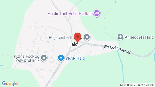 Apartments for rent i Højslev - kort over placeringen