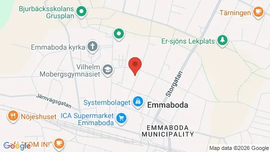 Apartments for rent i Emmaboda - kort over placeringen