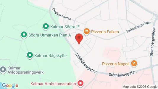 Apartments for rent i Kalmar - kort over placeringen