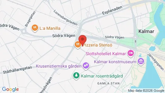 Rooms for rent i Kalmar - kort over placeringen