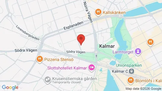 Rooms for rent i Kalmar - kort over placeringen