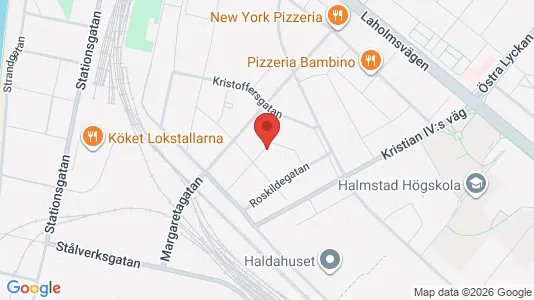 Apartments for rent i Halmstad - kort over placeringen