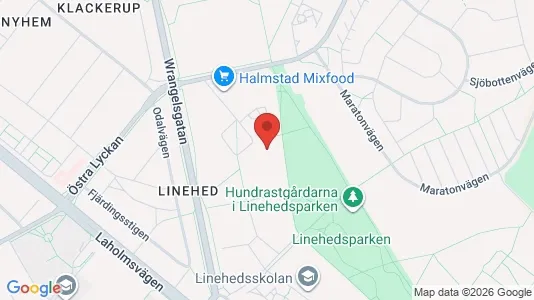 Apartments for rent i Halmstad - kort over placeringen