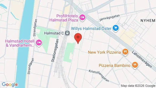 Apartments for rent i Halmstad - kort over placeringen