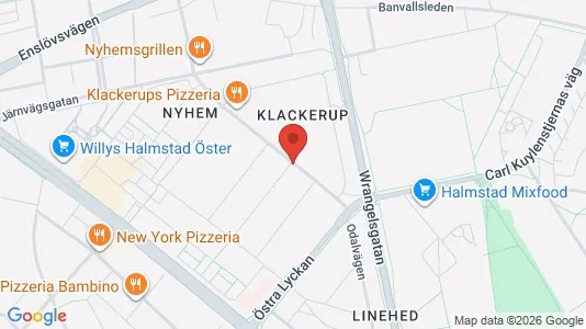 Apartments for rent i Halmstad - kort over placeringen