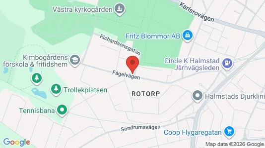 Apartments for rent i Halmstad - kort over placeringen