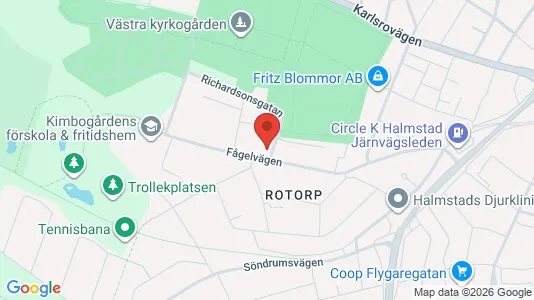 Apartments for rent i Halmstad - kort over placeringen