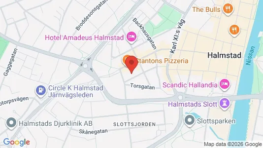 Apartments for rent i Halmstad - kort over placeringen