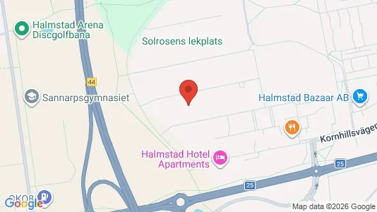 Apartments for rent i Halmstad - kort over placeringen