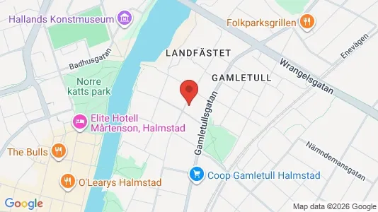 Apartments for rent i Halmstad - kort over placeringen