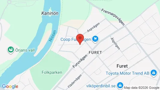 Apartments for rent i Halmstad - kort over placeringen
