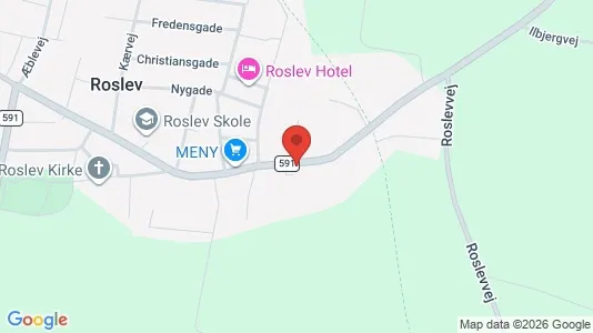Apartments for rent i Roslev - kort over placeringen