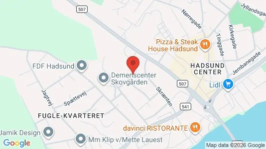 Apartments for rent i Hadsund - kort over placeringen