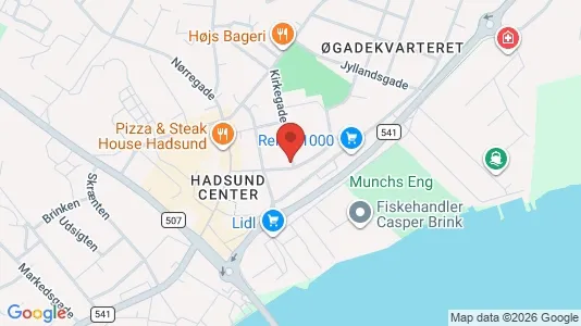 Apartments for rent i Hadsund - kort over placeringen