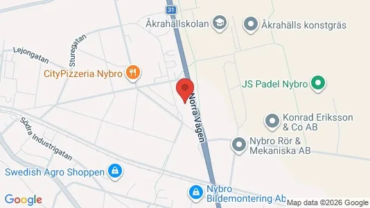 Apartments for rent i Nybro - kort over placeringen