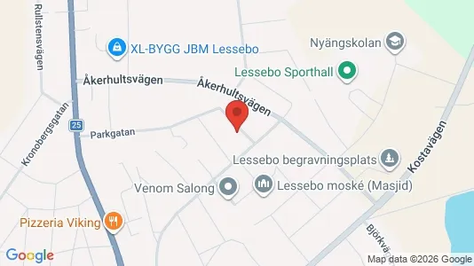 Apartments for rent i Växjö - kort over placeringen