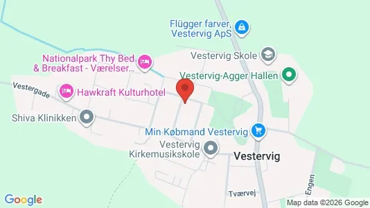 Apartments for rent i Vestervig - kort over placeringen