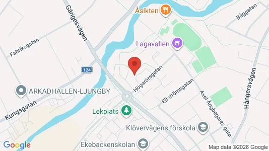 Apartments for rent i Ljungby - kort over placeringen