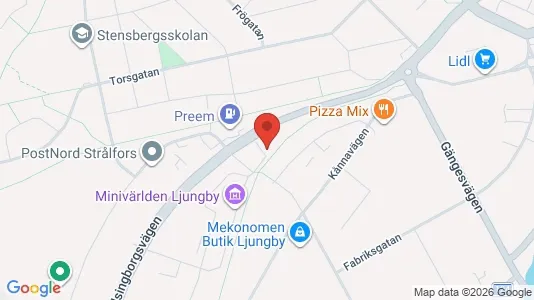 Apartments for rent i Ljungby - kort over placeringen