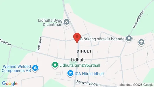 Apartments for rent i Ljungby - kort over placeringen