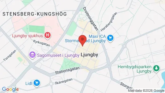 Apartments for rent i Ljungby - kort over placeringen