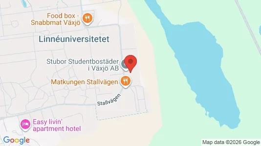 Apartments for rent i Växjö - kort over placeringen