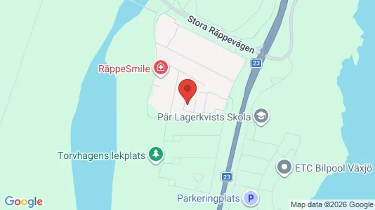 Apartments for rent i Växjö - kort over placeringen