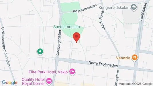 Apartments for rent i Växjö - kort over placeringen