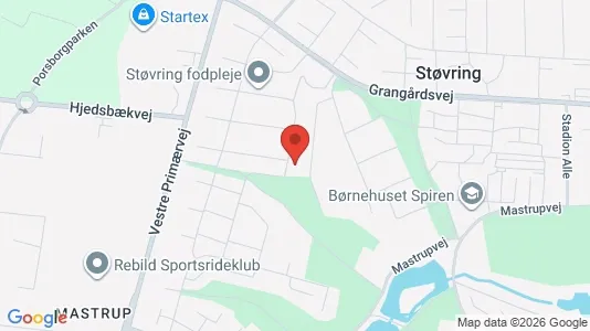 Apartments for rent i Støvring - kort over placeringen