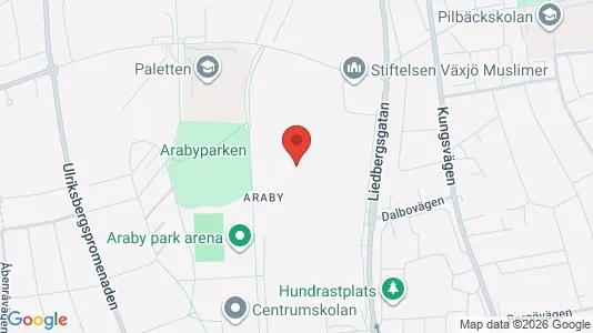 Apartments for rent i Växjö - kort over placeringen