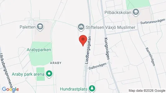 Apartments for rent i Växjö - kort over placeringen