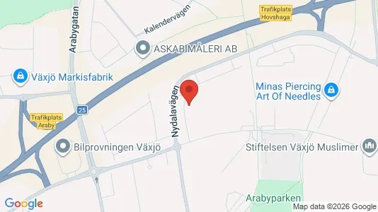 Apartments for rent i Växjö - kort over placeringen