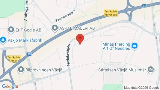 Apartments for rent i Växjö - kort over placeringen