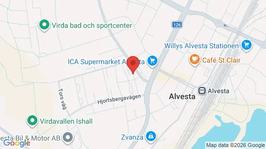 Apartments for rent i Alvesta - kort over placeringen