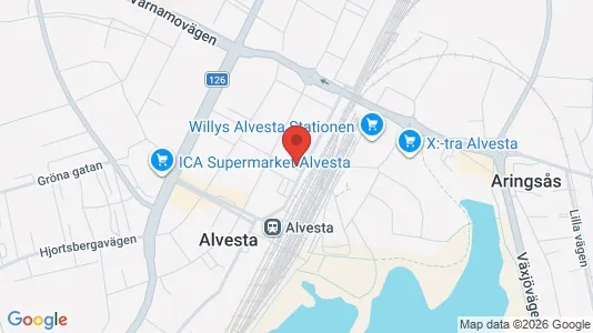 Apartments for rent i Alvesta - kort over placeringen