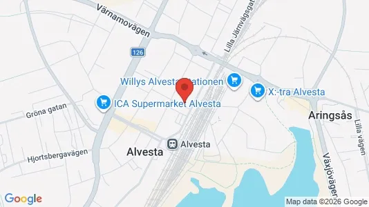 Apartments for rent i Alvesta - kort over placeringen