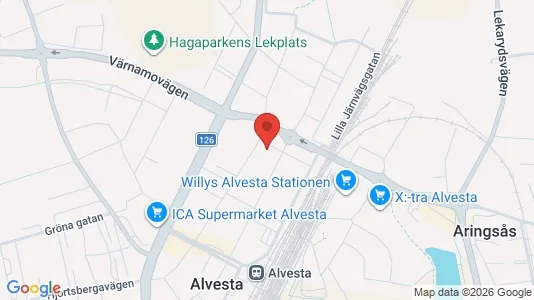Apartments for rent i Alvesta - kort over placeringen