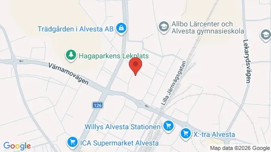 Apartments for rent i Alvesta - kort over placeringen