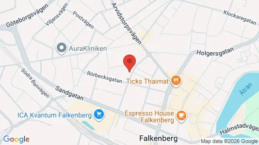 Apartments for rent i Falkenberg - kort over placeringen