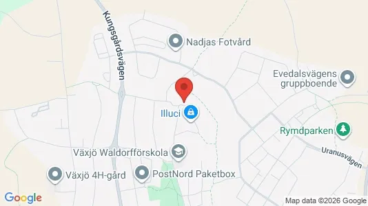 Apartments for rent i Växjö - kort over placeringen