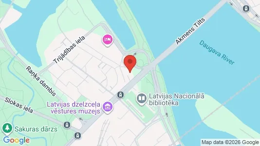 Apartments for rent i Riga Ķīpsala - kort over placeringen