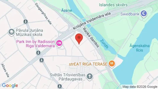 Apartments for rent i Riga Centrs - kort over placeringen