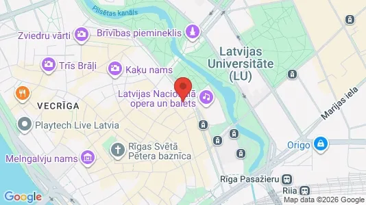 Apartments for rent i Riga Centrs - kort over placeringen