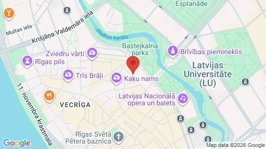 Apartments for rent i Riga Vecrīga - kort over placeringen