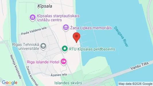 Apartments for rent i Riga Ķīpsala - kort over placeringen
