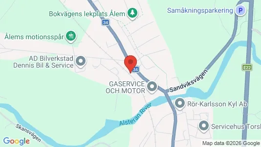 Apartments for rent i Mönsterås - kort over placeringen