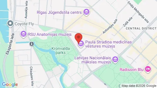 Apartments for rent i Riga Centrs - kort over placeringen