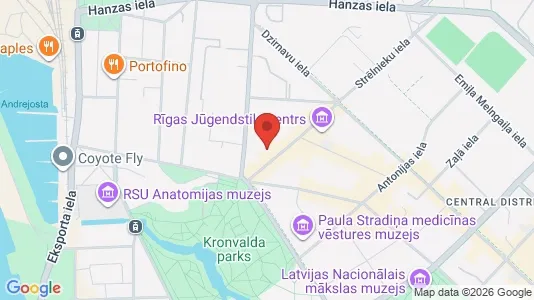 Apartments for rent i Riga Centrs - kort over placeringen