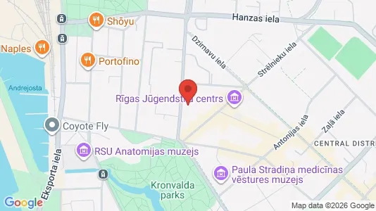 Apartments for rent i Riga Centrs - kort over placeringen