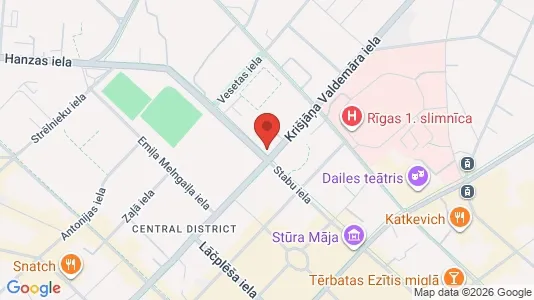 Apartments for rent i Riga Centrs - kort over placeringen